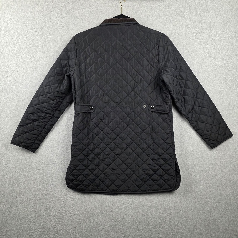 Lands' End Coat Womens S Petite Black Quilted Primaloft Lined Jacket Winter‎ - Picture 2 of 13